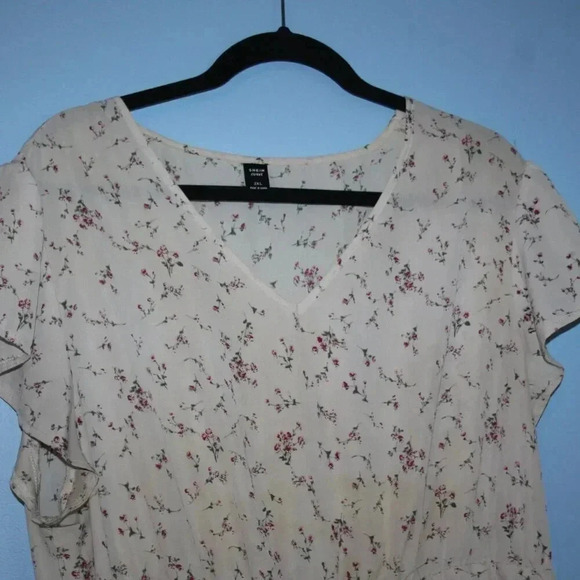 Shein Curve 3XL 100% Polyester Floral Print Dress - Picture 11 of 16